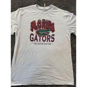 Florida Gators The Gator Nation Graphic T-Shirt White Mens XL NCAA Football